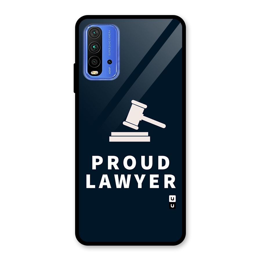 Proud Lawyer Glass Back Case for Redmi 9 Power