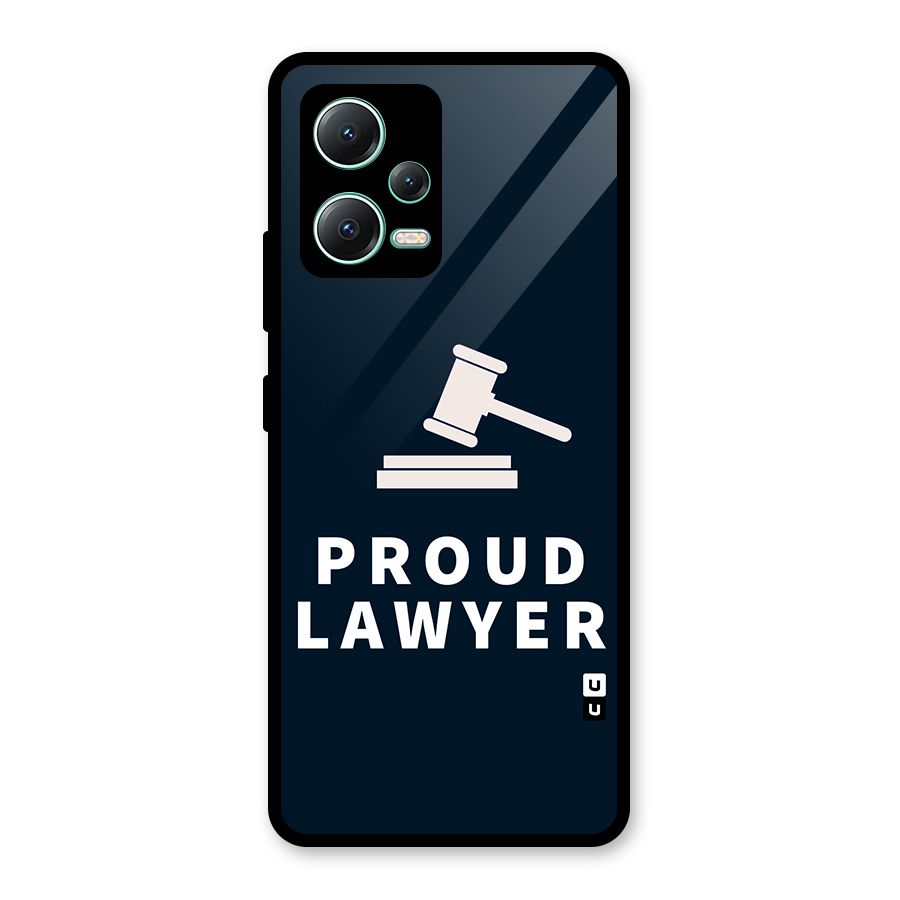 Proud Lawyer Glass Back Case for Redmi Note 12 5G