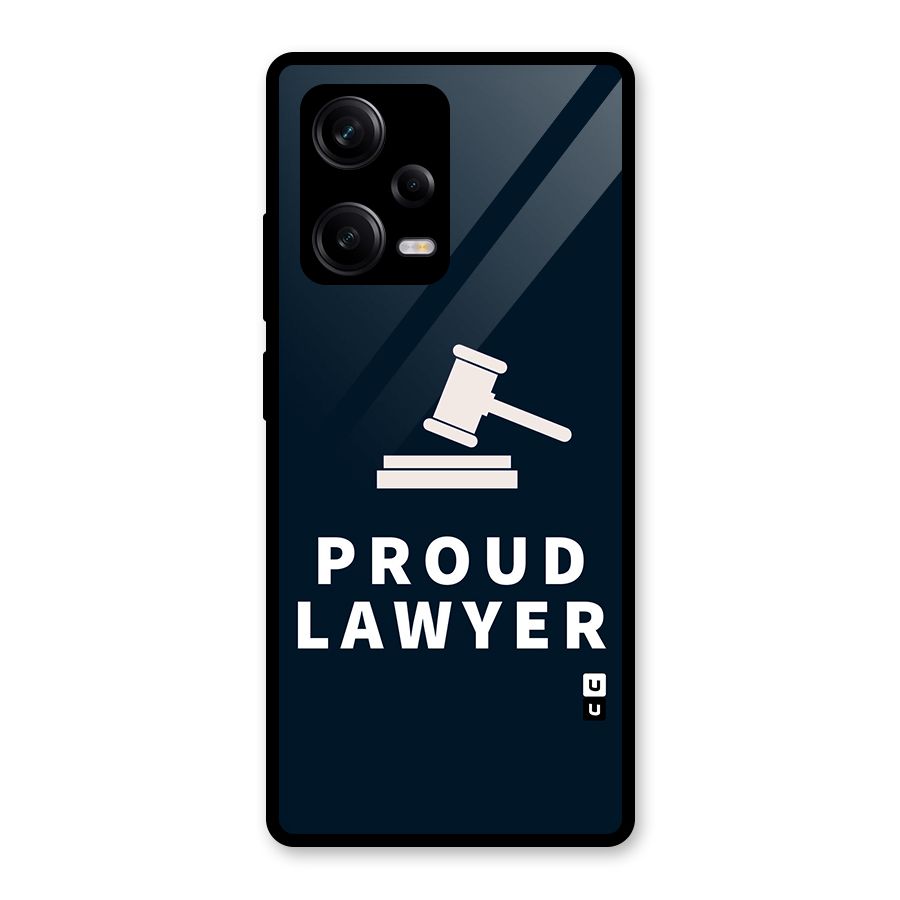 Proud Lawyer Glass Back Case for Redmi Note 12 Pro