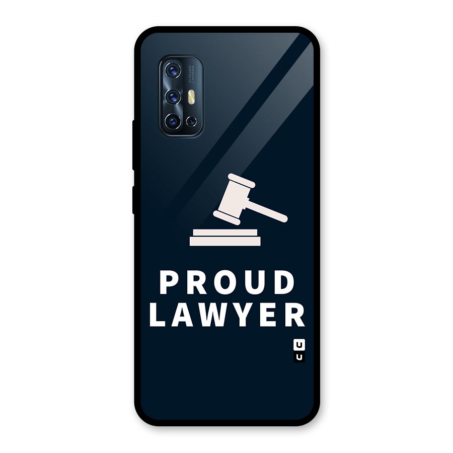 Proud Lawyer Glass Back Case for Vivo V17