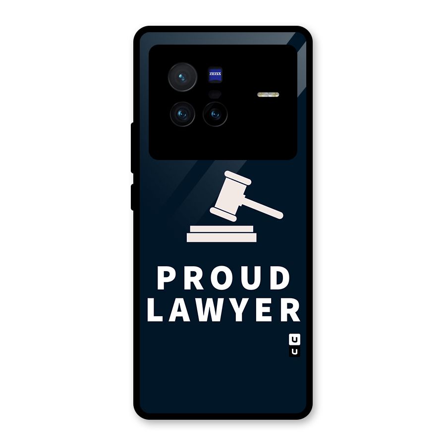 Proud Lawyer Glass Back Case for Vivo X80