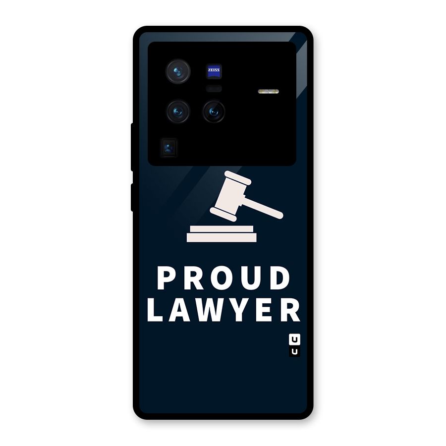 Proud Lawyer Glass Back Case for Vivo X80 Pro