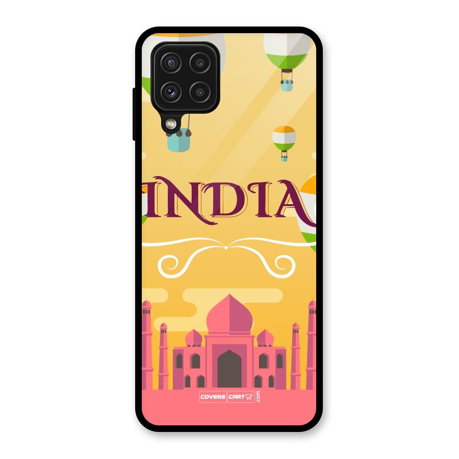 Proud To Be Indian Glass Back Case for Galaxy A22 4G