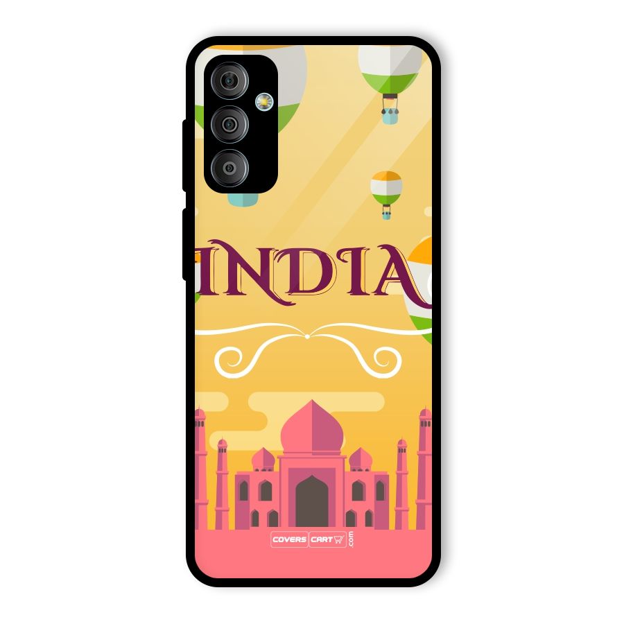 Proud To Be Indian Glass Back Case for Galaxy F23
