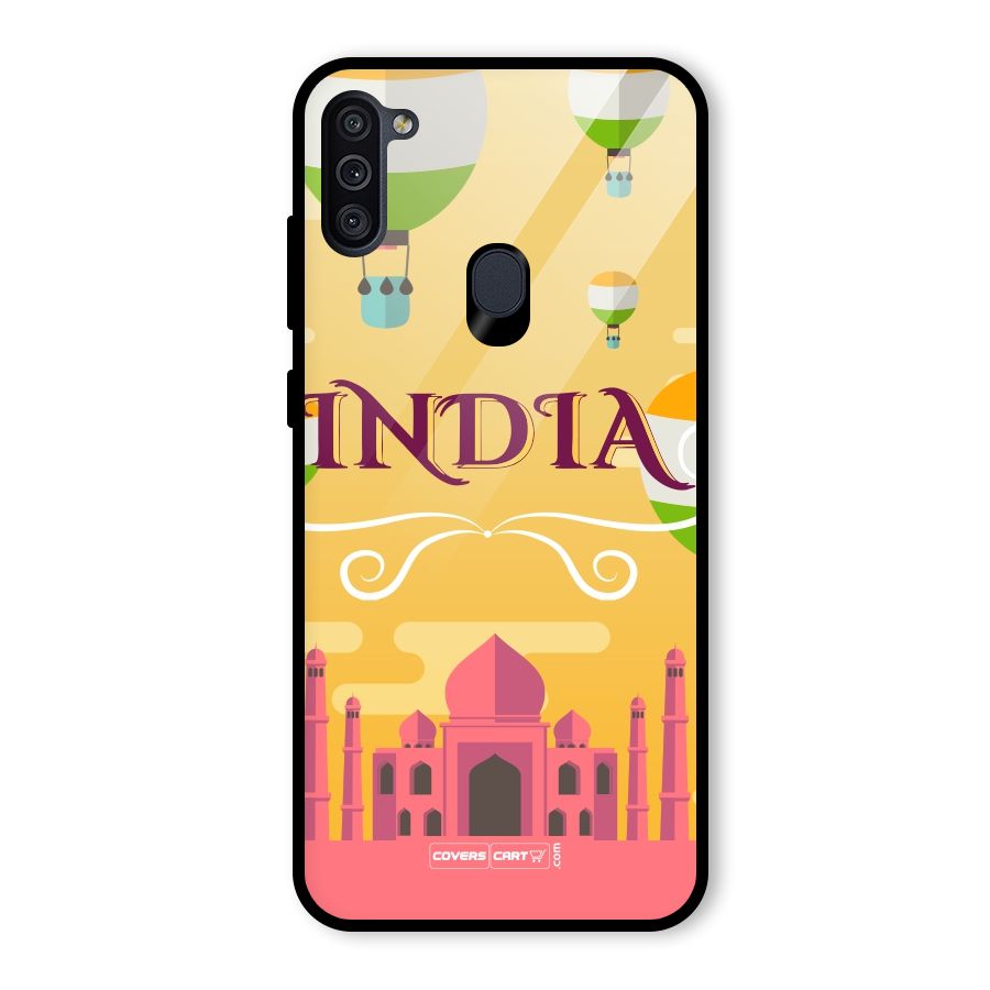 Proud To Be Indian Glass Back Case for Galaxy M11
