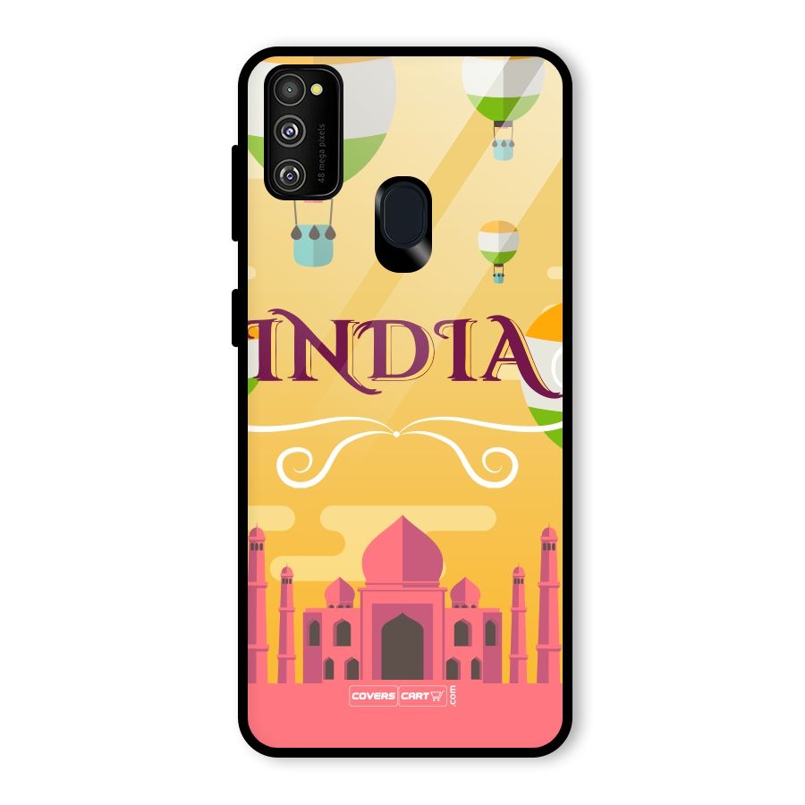 Proud To Be Indian Glass Back Case for Galaxy M21