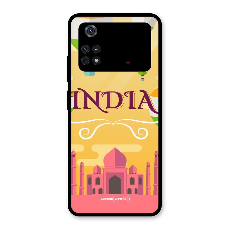 Proud To Be Indian Glass Back Case for Poco M4 Pro 4G