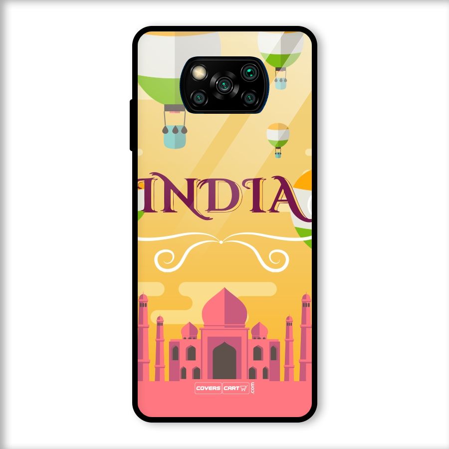 Proud To Be Indian Glass Back Case for Poco X3