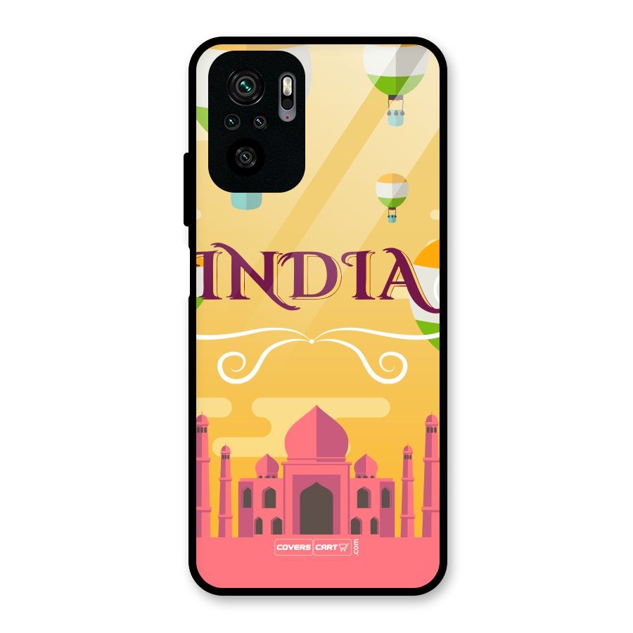 Proud To Be Indian Glass Back Case for Redmi Note 10S