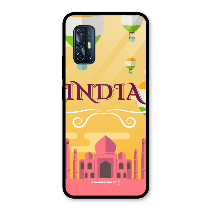 Proud To Be Indian Glass Back Case for Vivo V17