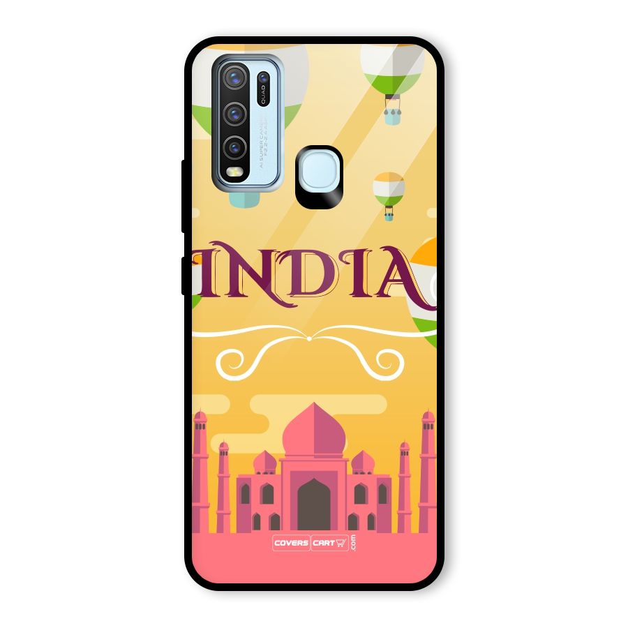 Proud To Be Indian Glass Back Case for Vivo Y30