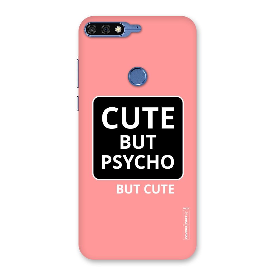 Psycho But Cute Back Case for Honor 7C