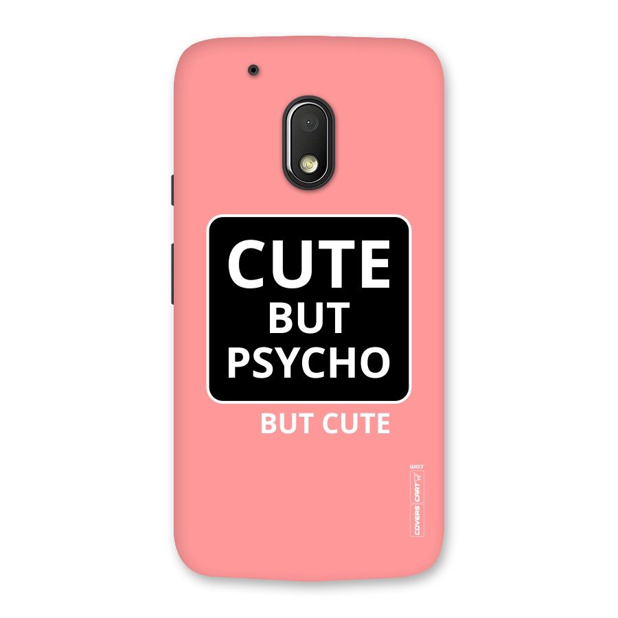 Psycho But Cute Back Case for Moto G4 Play