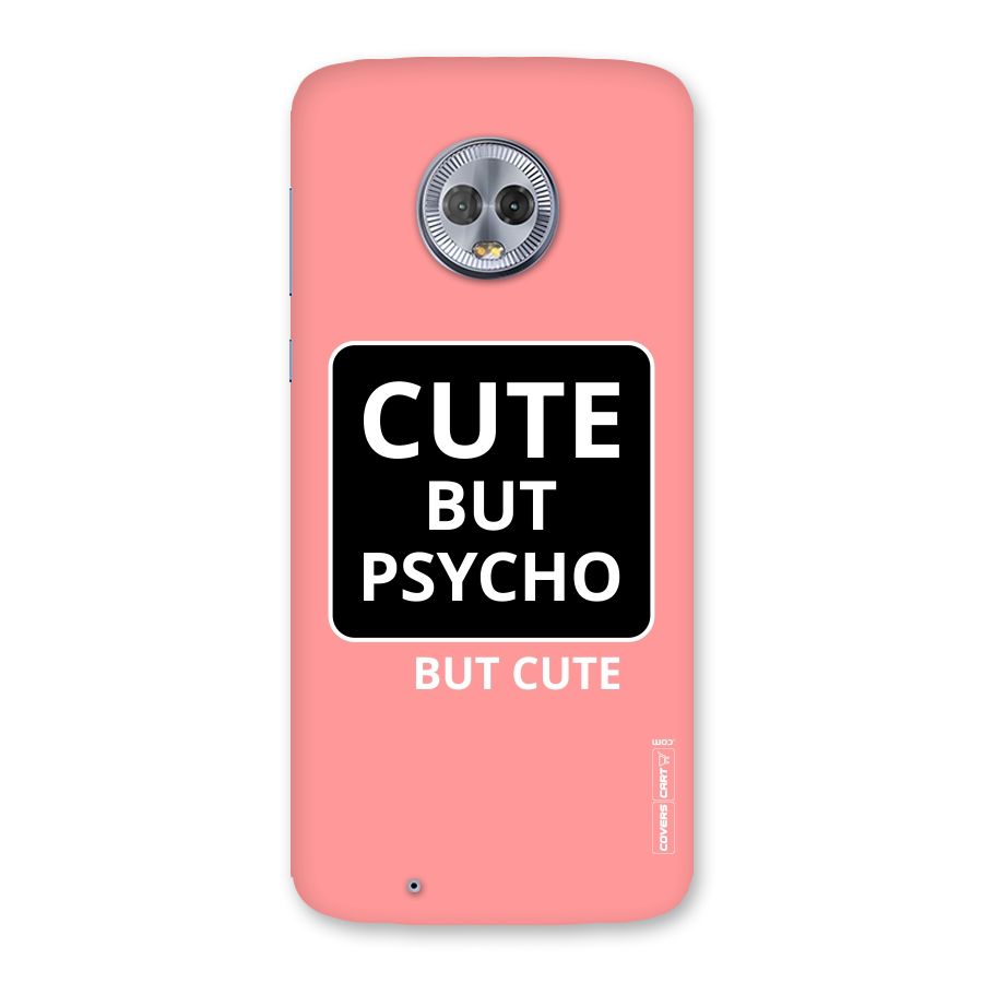 Psycho But Cute Back Case for Moto G6