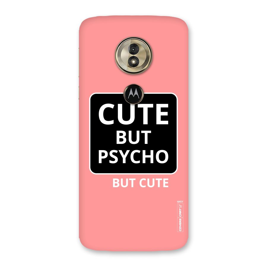Psycho But Cute Back Case for Moto G6 Play