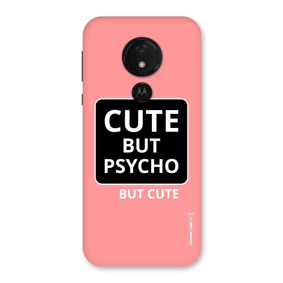 Psycho But Cute Back Case for Moto G7 Power