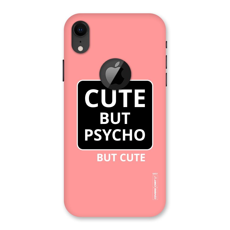 Psycho But Cute Back Case for iPhone XR Logo Cut
