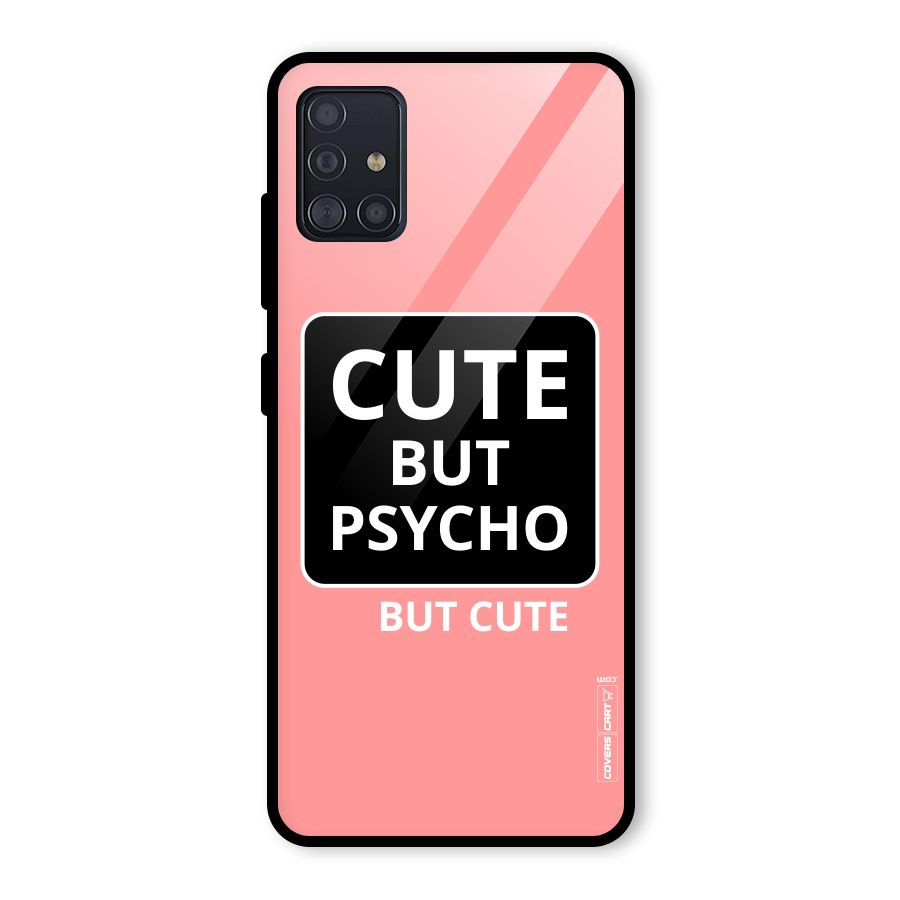 Psycho But Cute Glass Back Case for Galaxy A51