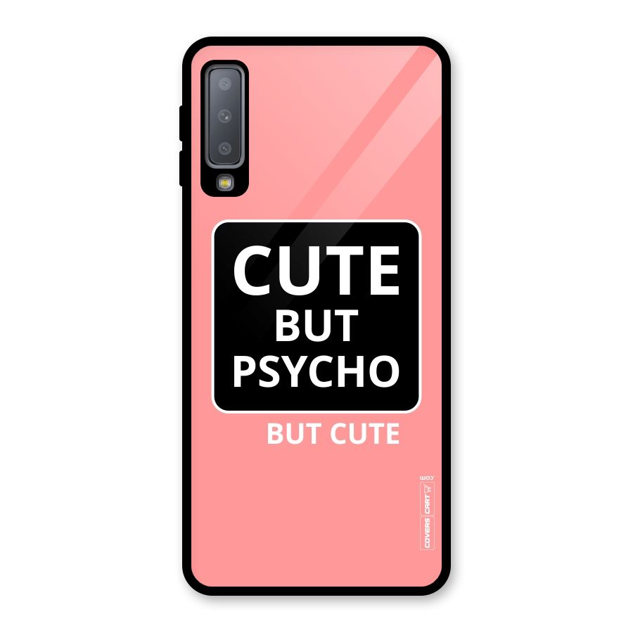 Psycho But Cute Glass Back Case for Galaxy A7 (2018)