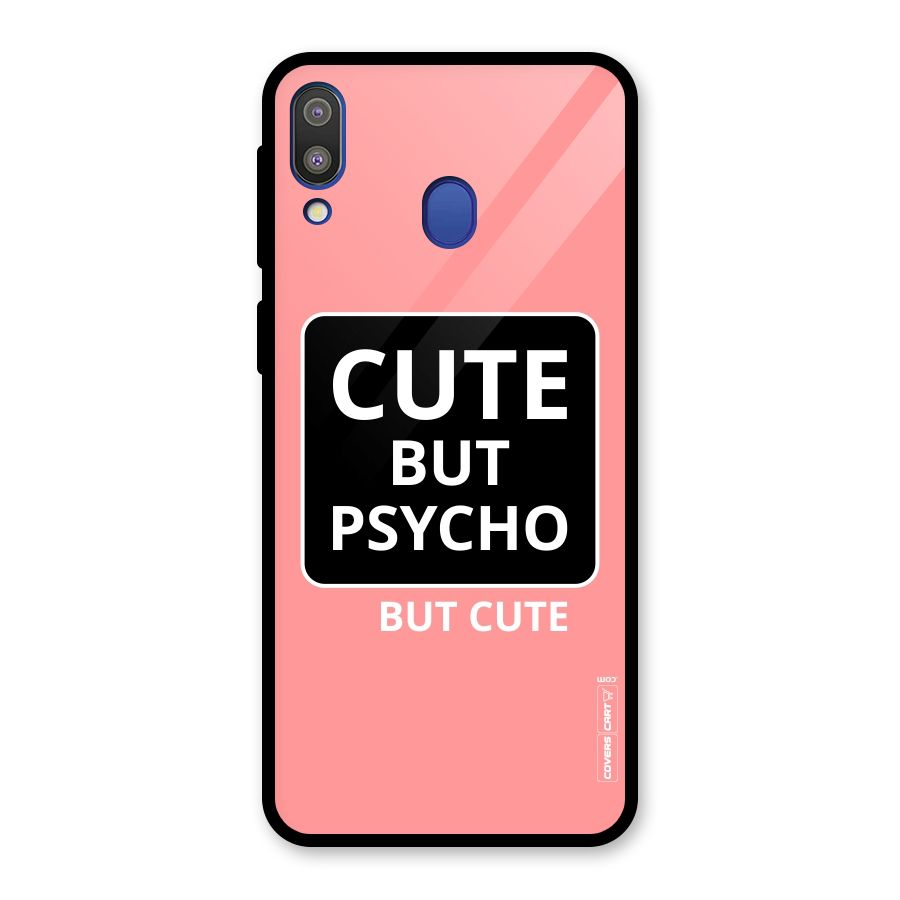 Psycho But Cute Glass Back Case for Galaxy M20
