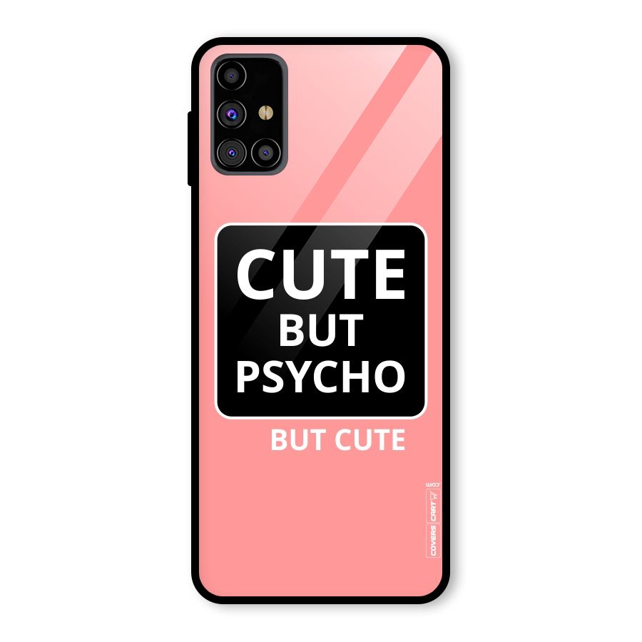 Psycho But Cute Glass Back Case for Galaxy M31s