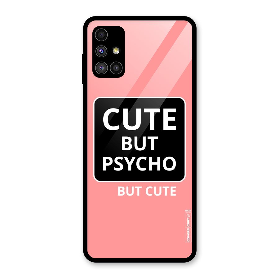 Psycho But Cute Glass Back Case for Galaxy M51