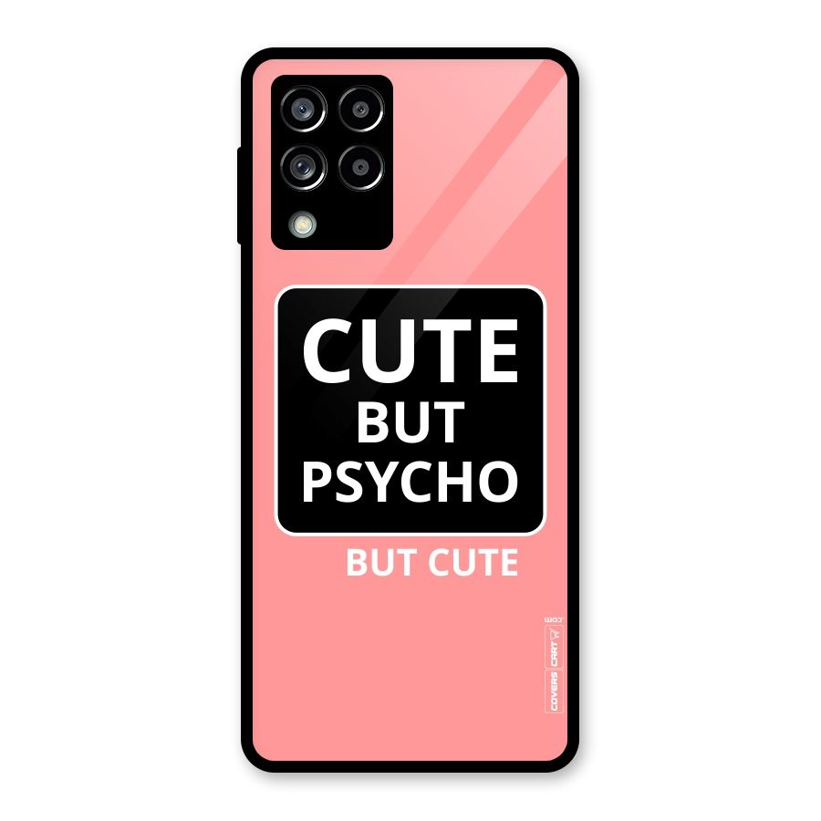 Psycho But Cute Glass Back Case for Galaxy M53 5G