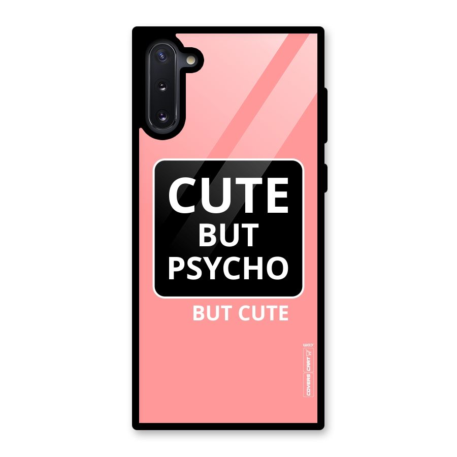Psycho But Cute Glass Back Case for Galaxy Note 10