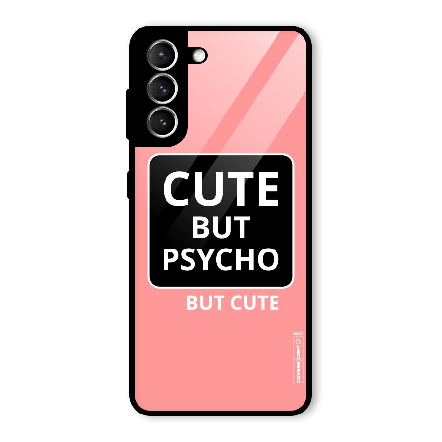 Psycho But Cute Glass Back Case for Galaxy S21 5G