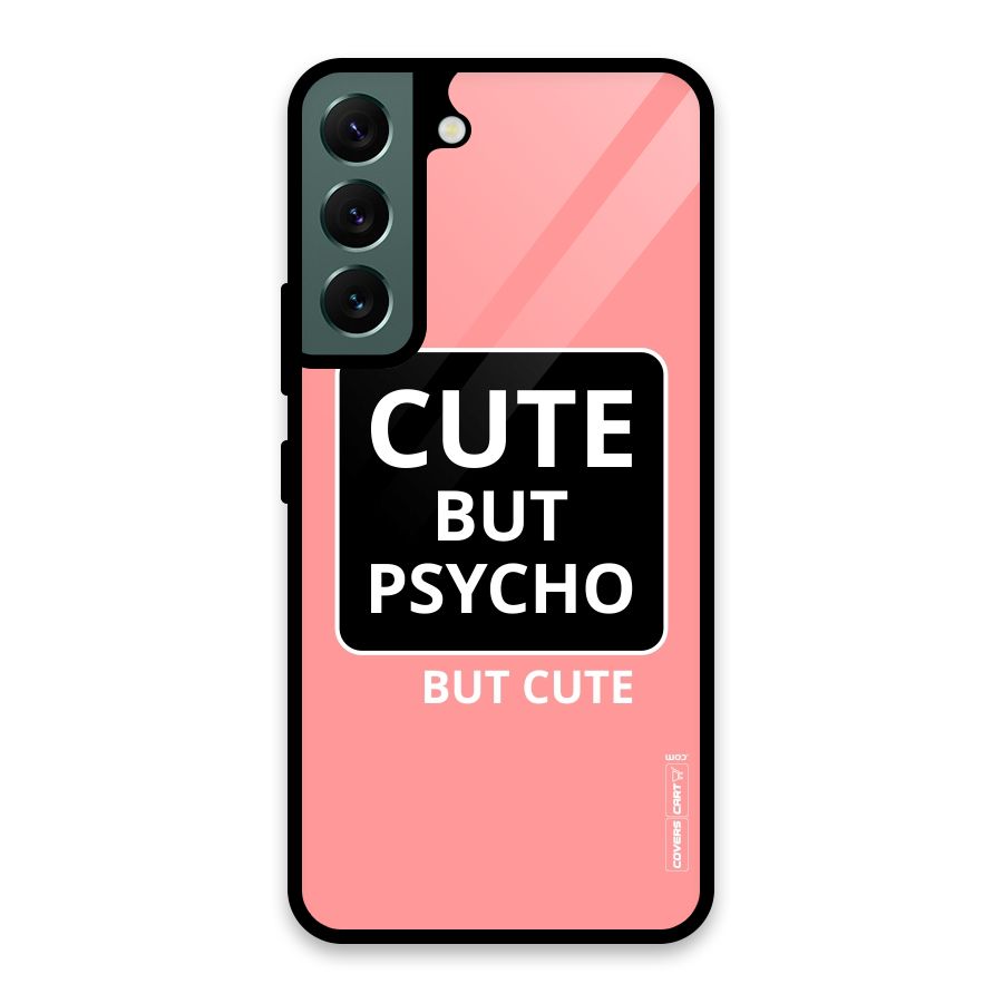 Psycho But Cute Glass Back Case for Galaxy S22 5G
