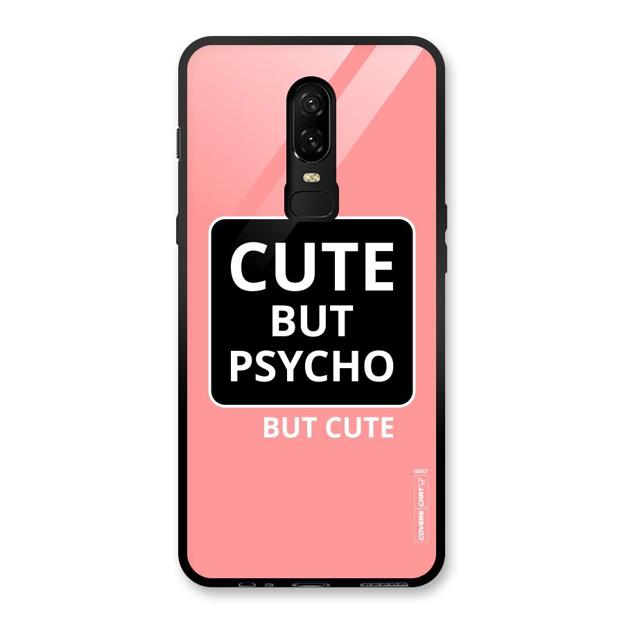 Psycho But Cute Glass Back Case for OnePlus 6