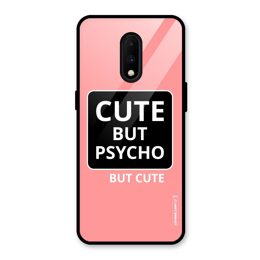 Psycho But Cute Glass Back Case for OnePlus 7