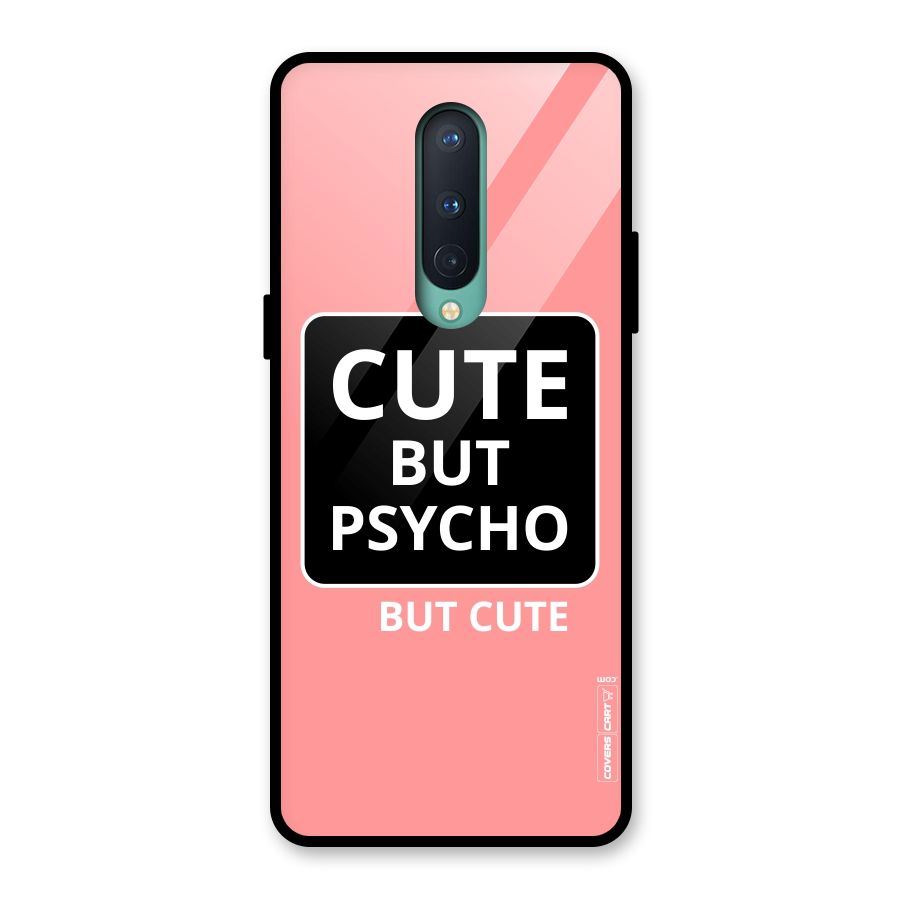 Psycho But Cute Glass Back Case for OnePlus 8