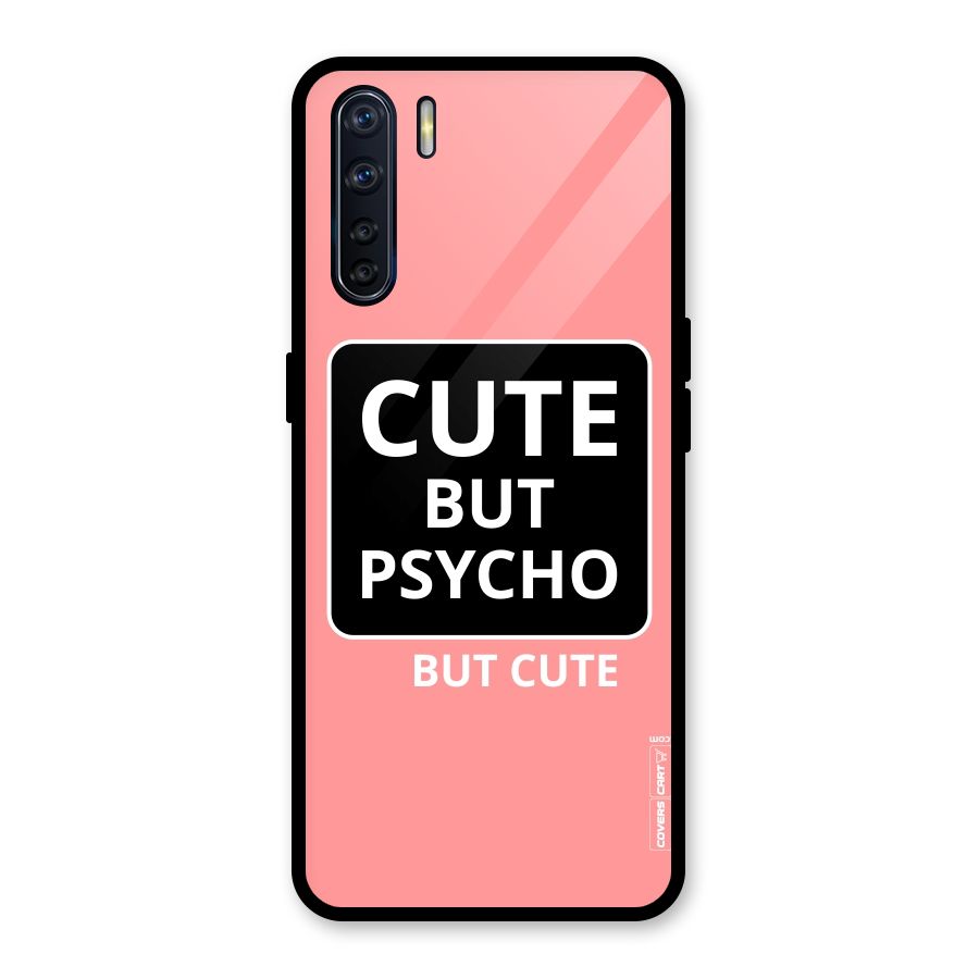Psycho But Cute Glass Back Case for Oppo F15