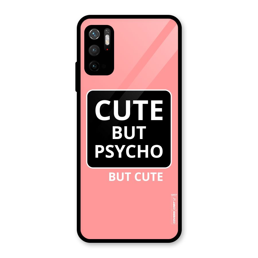 Psycho But Cute Glass Back Case for Poco M3 Pro 5G