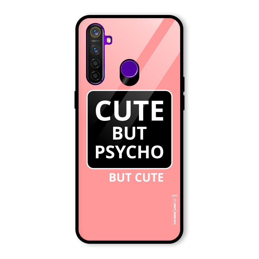 Psycho But Cute Glass Back Case for Realme 5 Pro