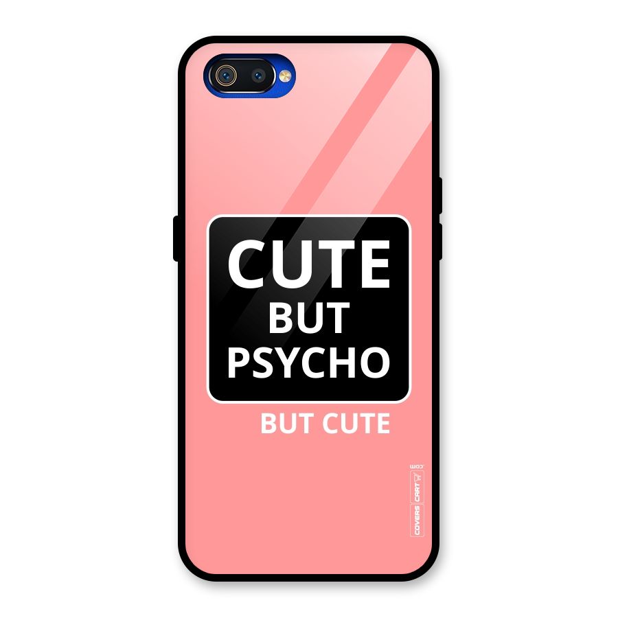 Psycho But Cute Glass Back Case for Realme C2