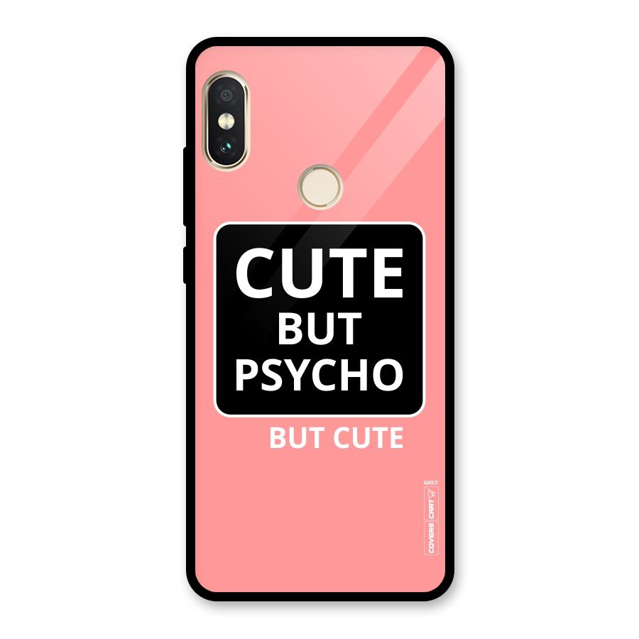 Psycho But Cute Glass Back Case for Redmi Note 5 Pro