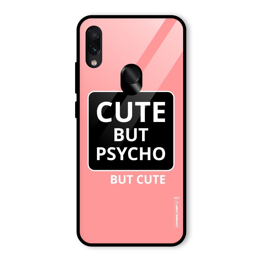 Psycho But Cute Glass Back Case for Redmi Note 7S