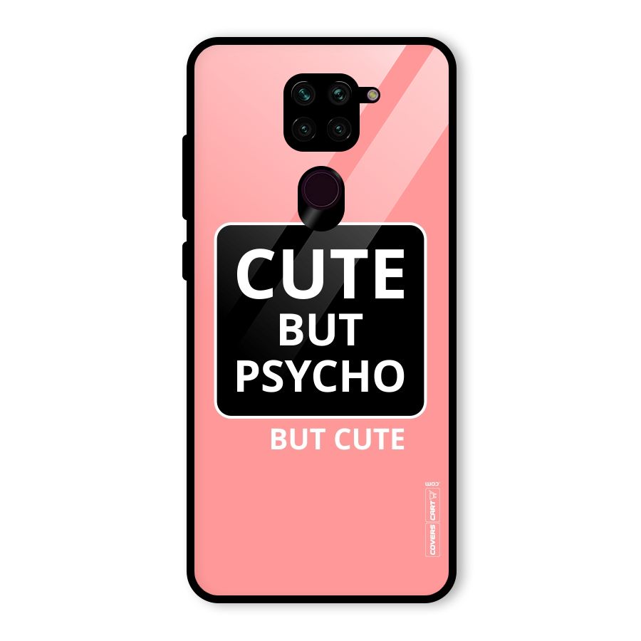 Psycho But Cute Glass Back Case for Redmi Note 9