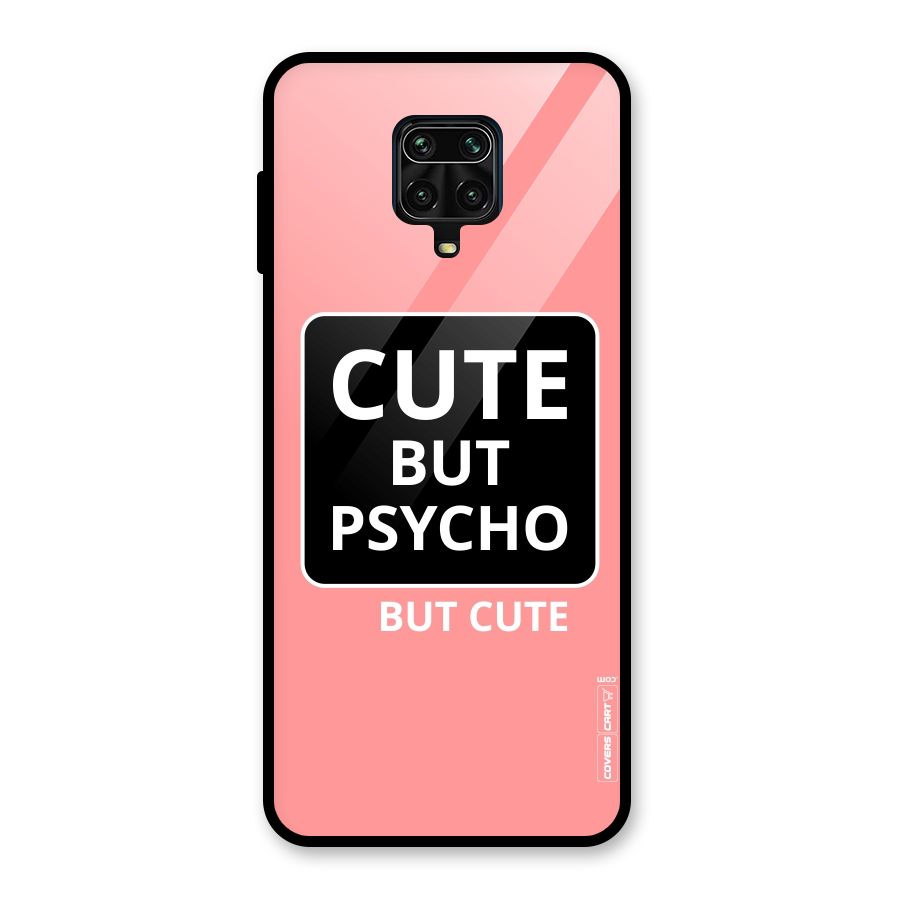 Psycho But Cute Glass Back Case for Redmi Note 9 Pro