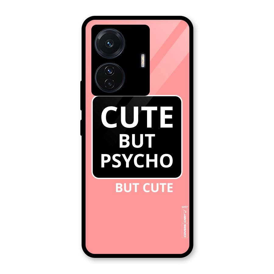 Psycho But Cute Glass Back Case for Vivo T1 Pro