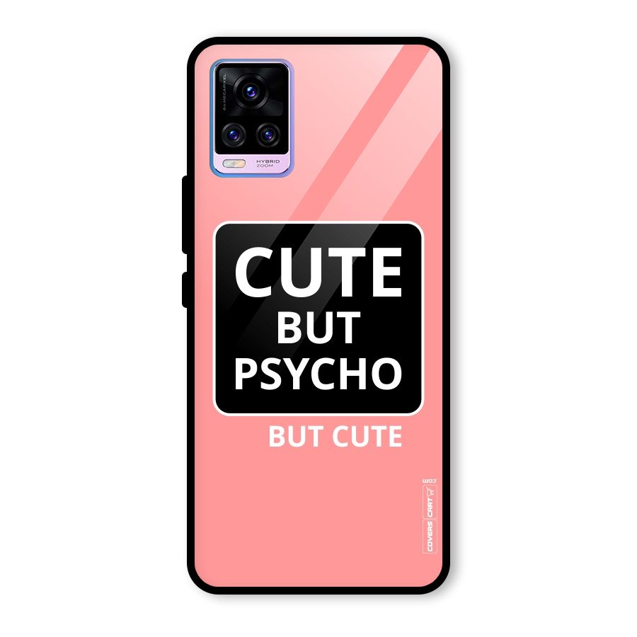 Psycho But Cute Glass Back Case for Vivo V20 Pro