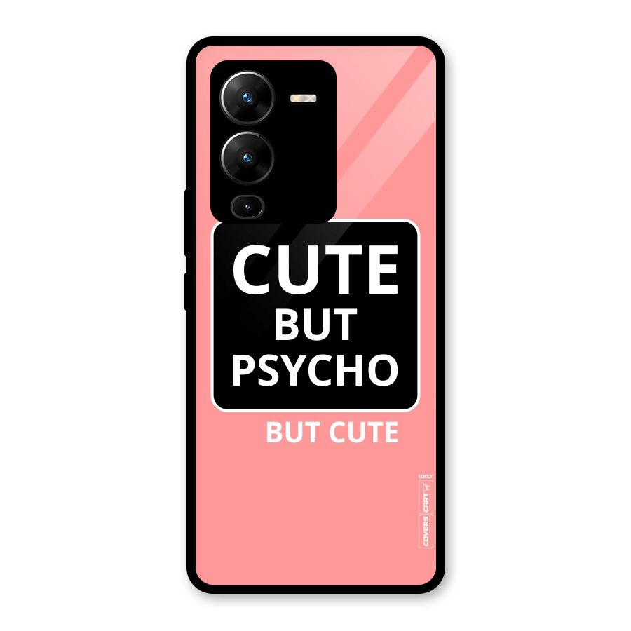 Psycho But Cute Glass Back Case for Vivo V25 Pro