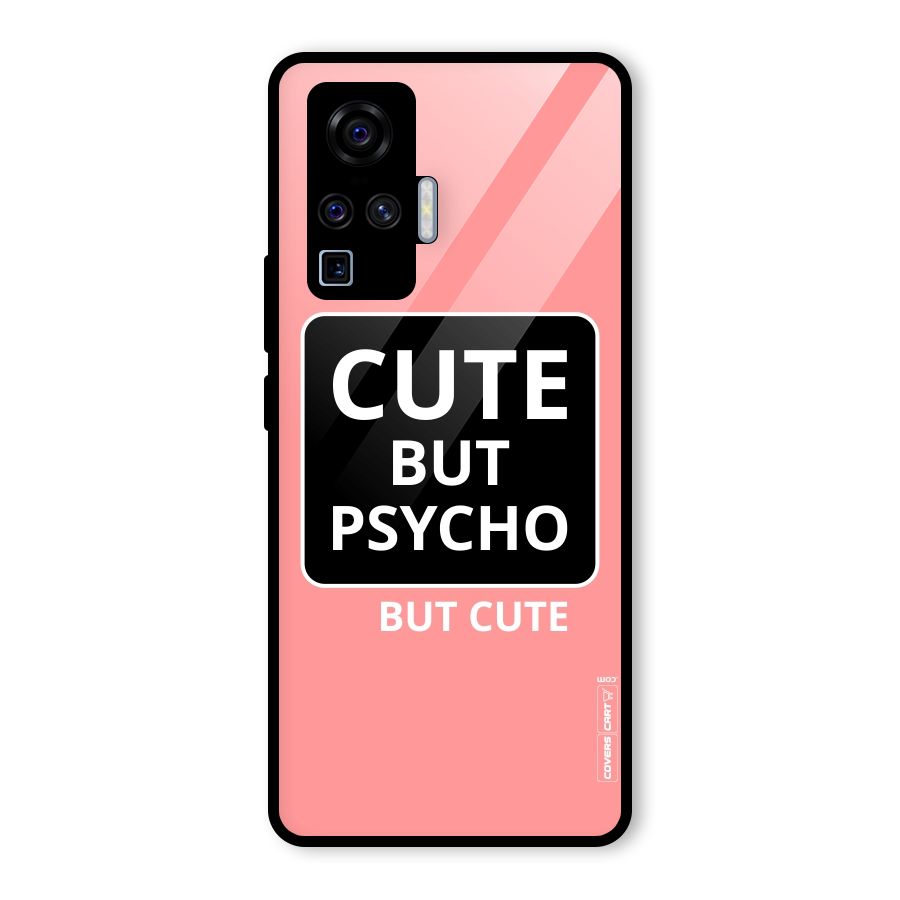 Psycho But Cute Glass Back Case for Vivo X50 Pro