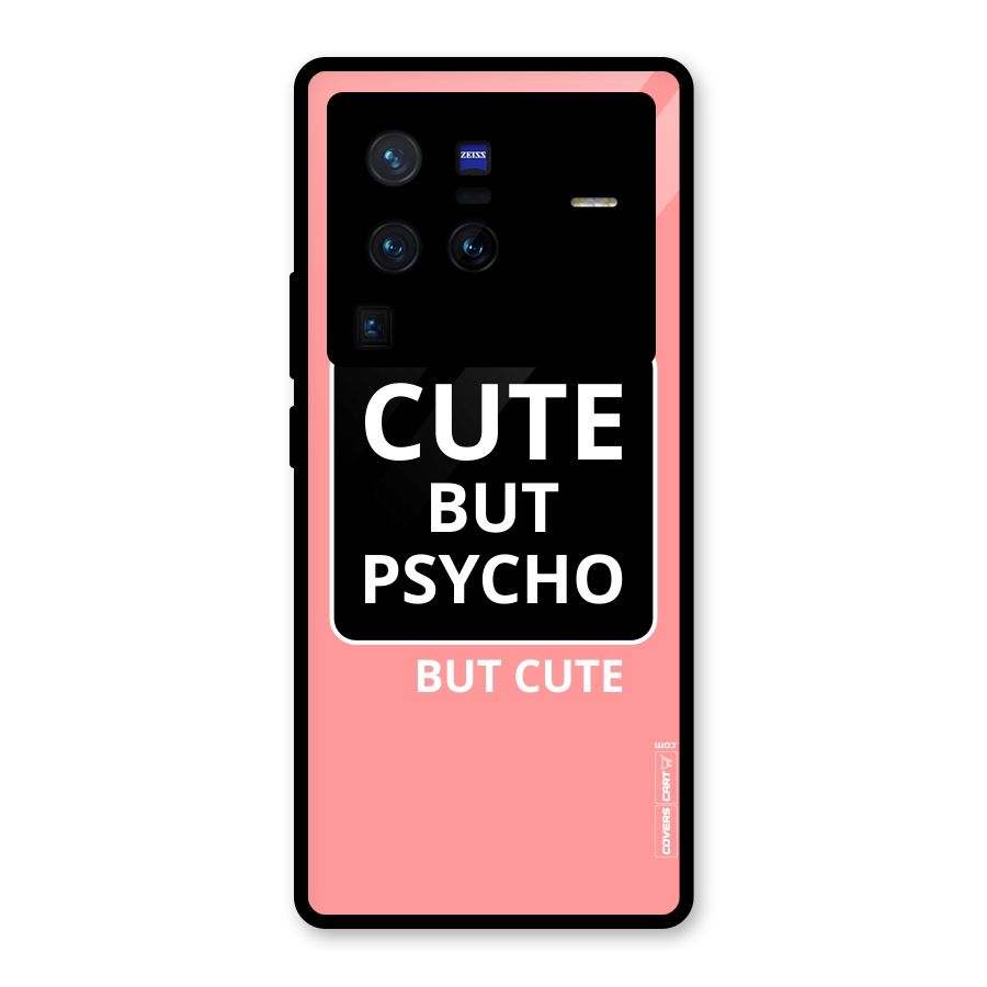 Psycho But Cute Glass Back Case for Vivo X80 Pro