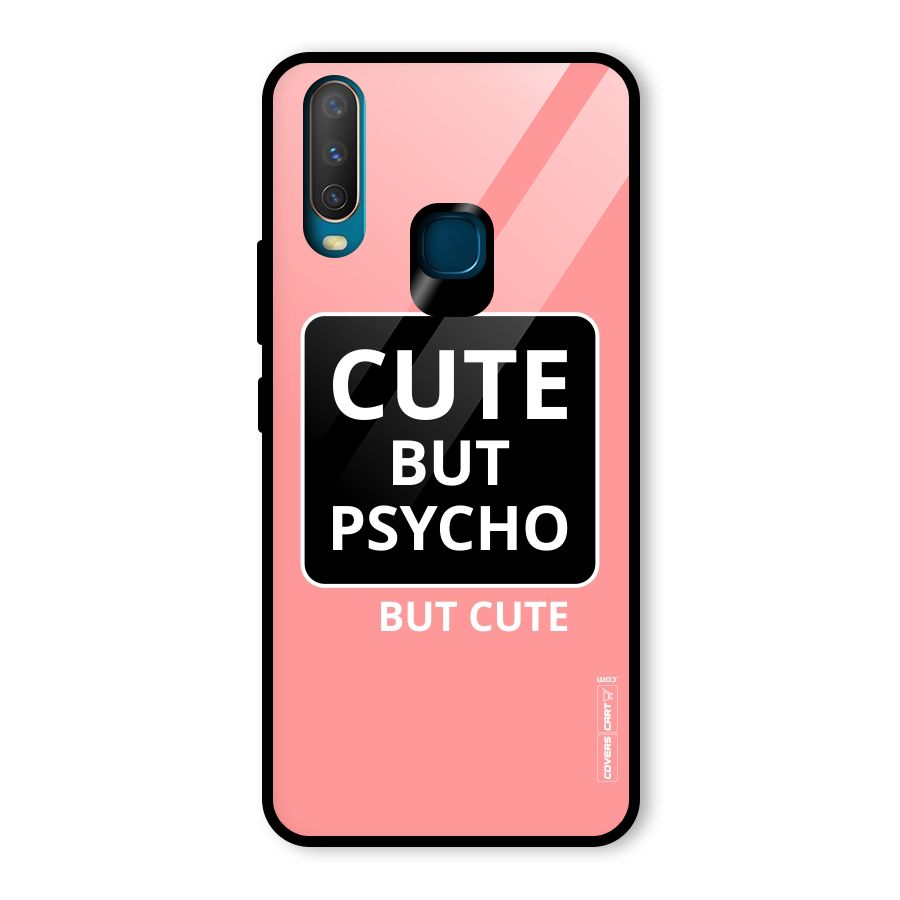 Psycho But Cute Glass Back Case for Vivo Y12