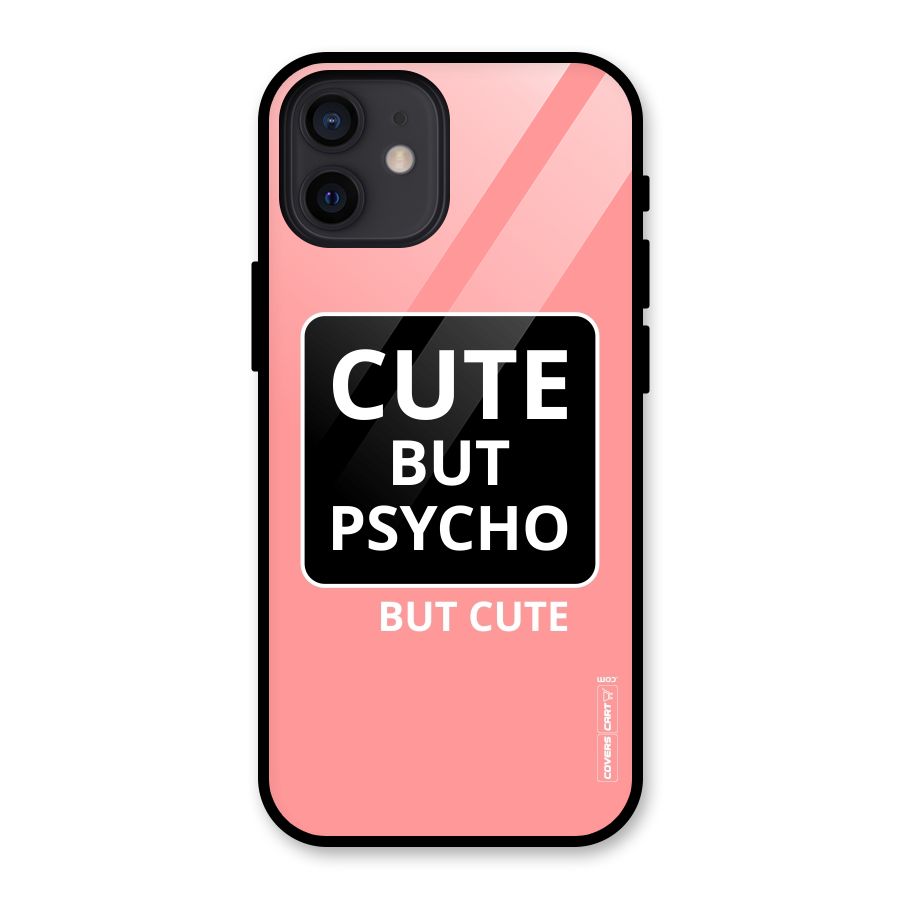 Psycho But Cute Glass Back Case for iPhone 12