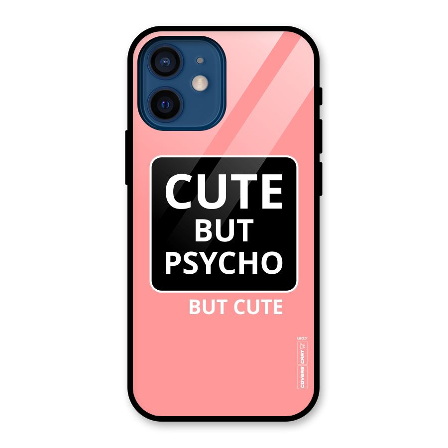 Psycho But Cute Glass Back Case for iPhone 12 Mini