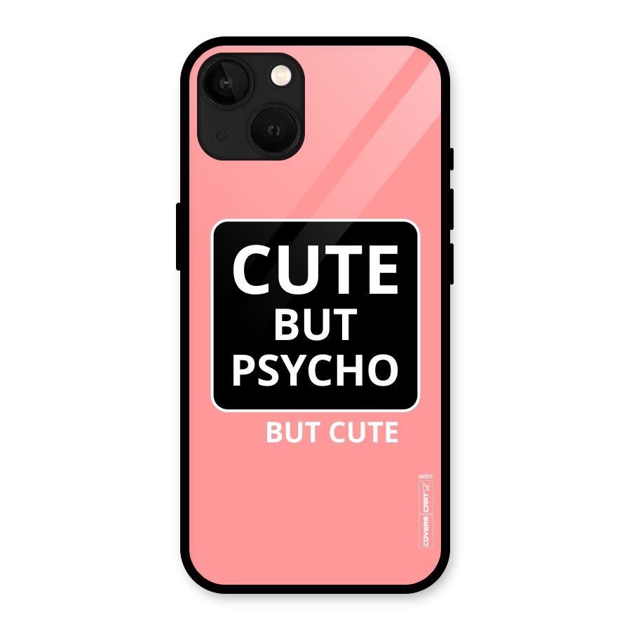 Psycho But Cute Glass Back Case for iPhone 13